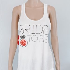 Bride to be pure barre tank szSmall